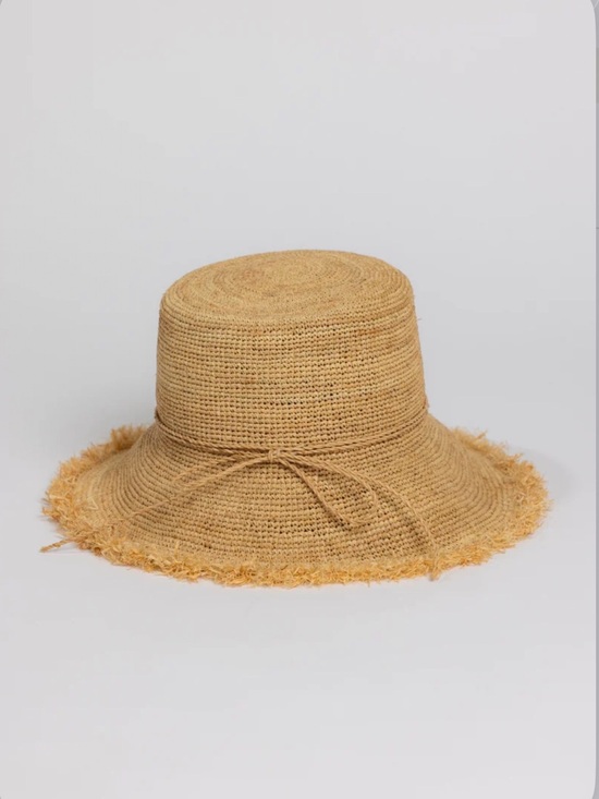 Hat Attack Accessories - HAT ATTACK PACKABLE RAFFIA BUCKET HAT SIZE M